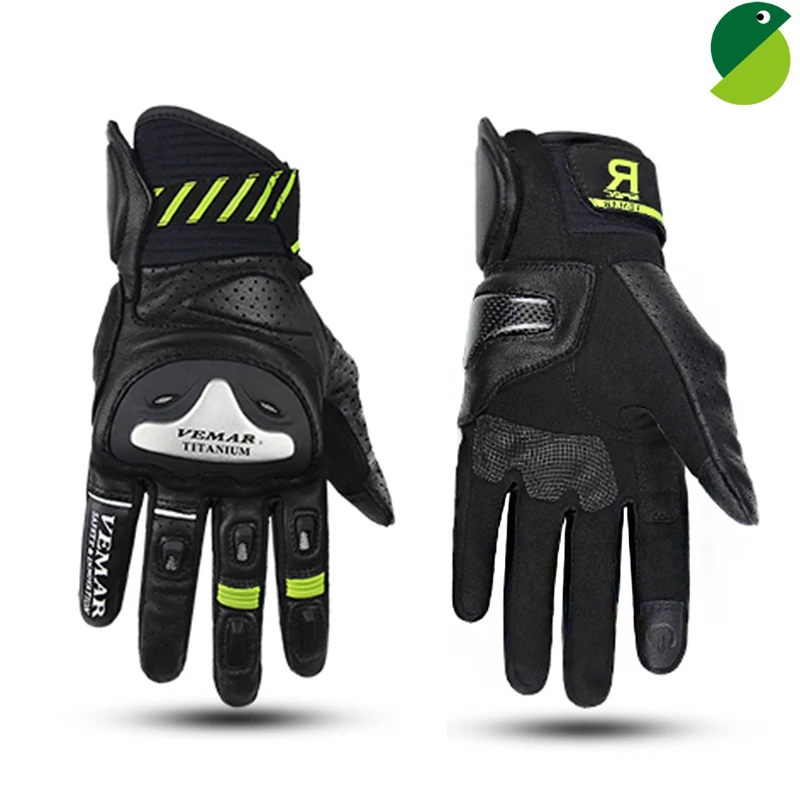 

VEMAR Titanium Motorcycle Racing Gloves Komine-Type Moto Protective Gears VE-177 Dain Motorcycle Guantes Moto