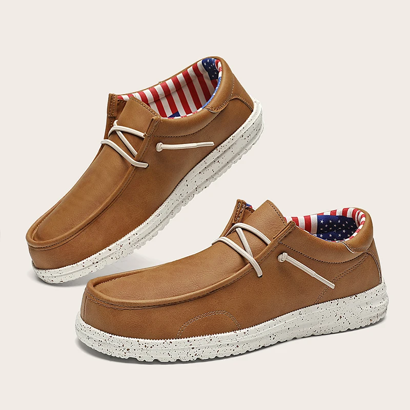 

Мужские кожаные лоферы в британском стиле, повседневные уличные туфли на плоской подошве, для прогулок, большие размеры 39-48 29 см, KND999MY, весна-...