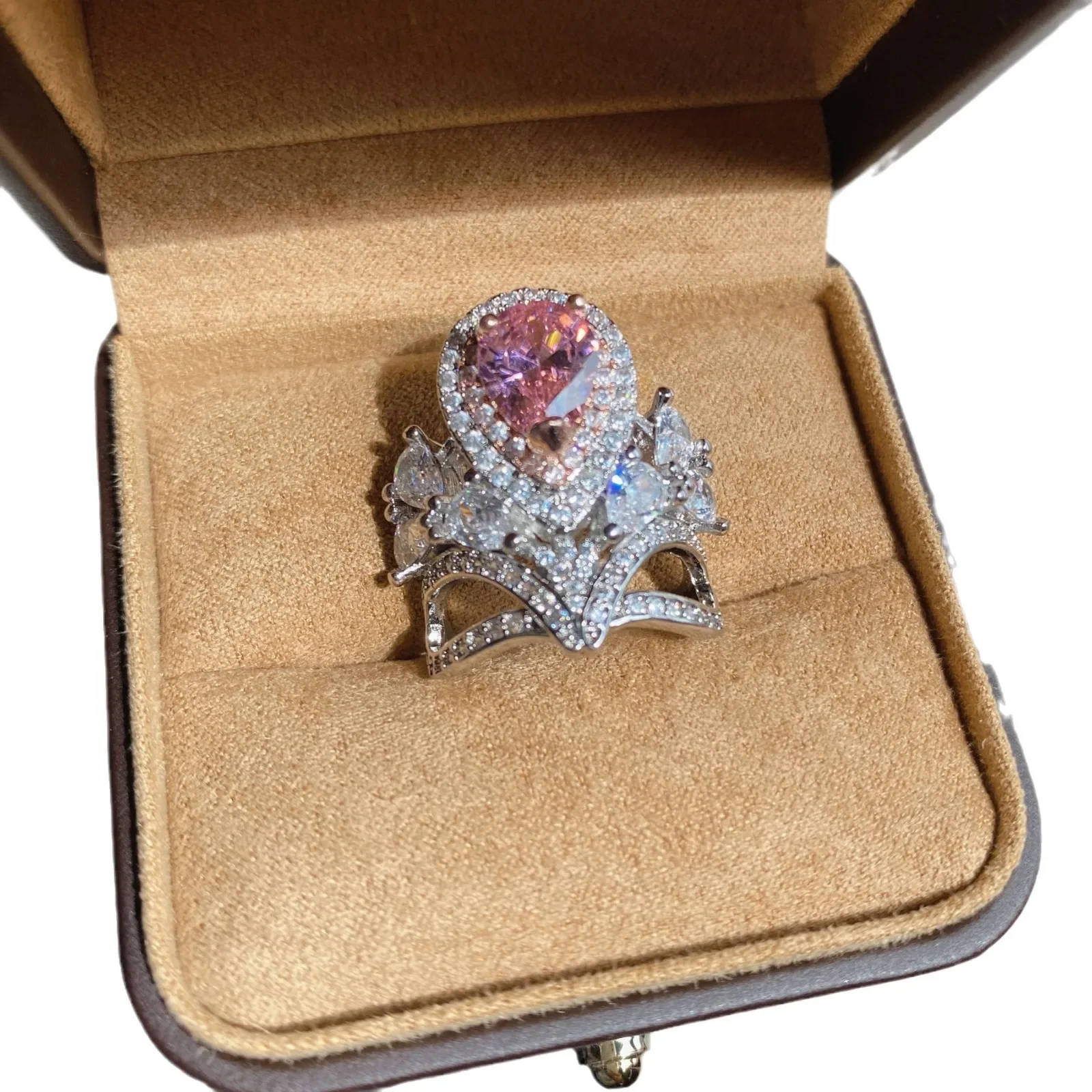 MDLTrendy модное кольцо в Европе и США с темпераментом инкрустированное бриллиантами