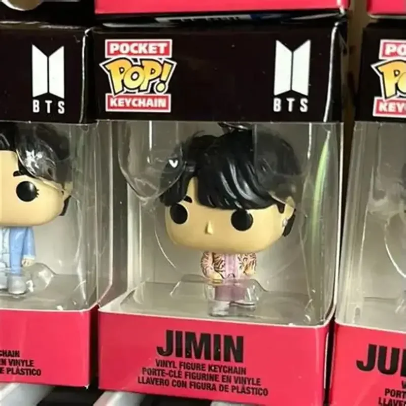 Фото Новые фигурки Funko Pop: JIMIN, Jin, V, J-HOPE, RM, SUGA, JUNG KOOK. Брелоки-игрушки, мягкие куклы для декора детской комнаты, подарки. №1