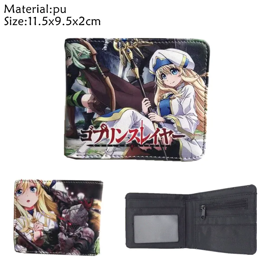 Кошелек Goblin Slayer Priestess с принтом многослойный кожаный складной бумажник унисекс
