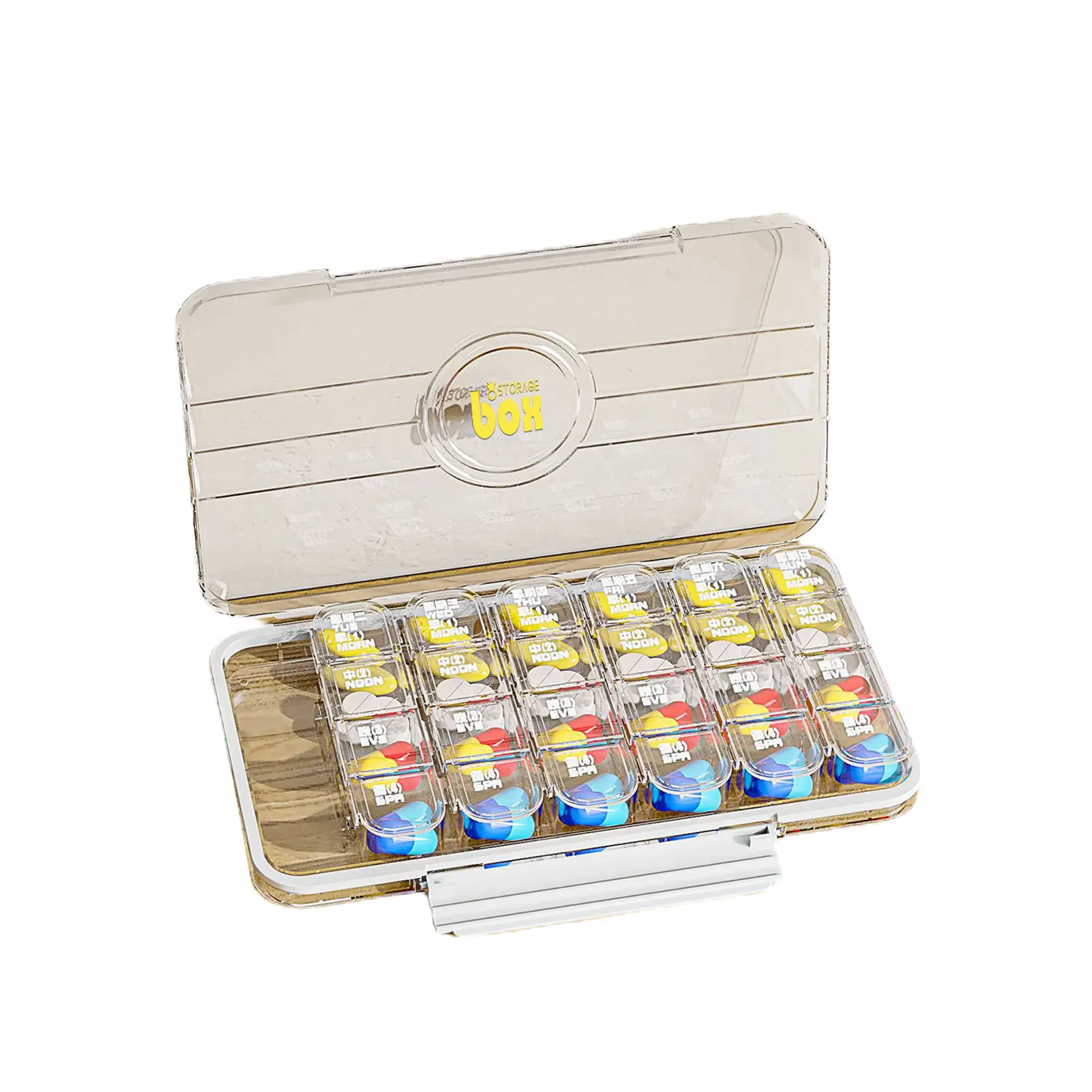 

Медицинский органайзер для таблеток, 1/3/4 раз в день, герметичный медицинский контейнер для пациентов с пожилыми родителями