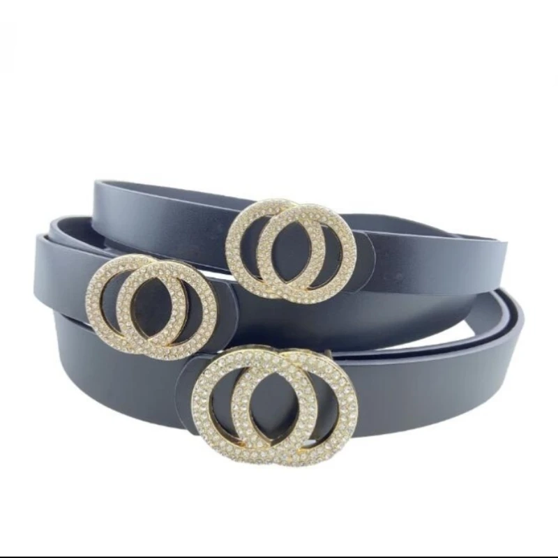 Designer Belts Women High Quality Rhinestone Versatile Belt Jeans Dress Belt Fashion Designer Luxury Girdle 2.4cm 2.8cm 3.3cm