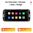 Автомобильный радиоприемник 2 DIN, Android 10, 2 Гб + 64 ГБ, 7 дюймов, GPS-навигация для Jeep Sebring Grand Cherokee, компас Wrangler 2005-2007, GPS-навигация