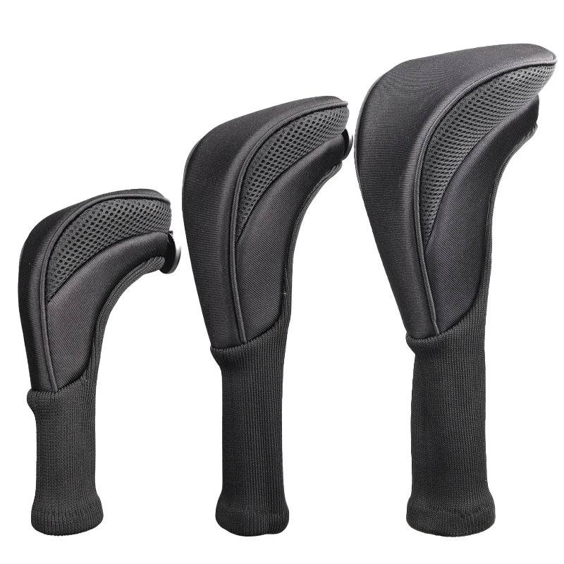 Golf Club Cover Cap Set Driver Fairway Cover Head Cover Set Protective Cover Golf Accessories Protective Cover Three-piece Set