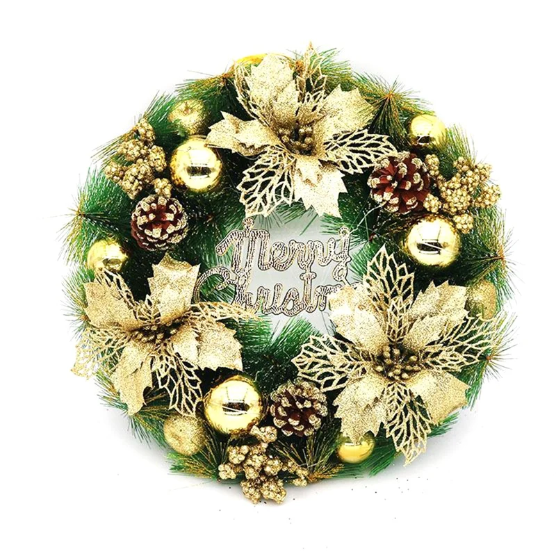 

Рождественский венок BMDT, Фотофон 30 см, с надписью "Merry Christmas"
