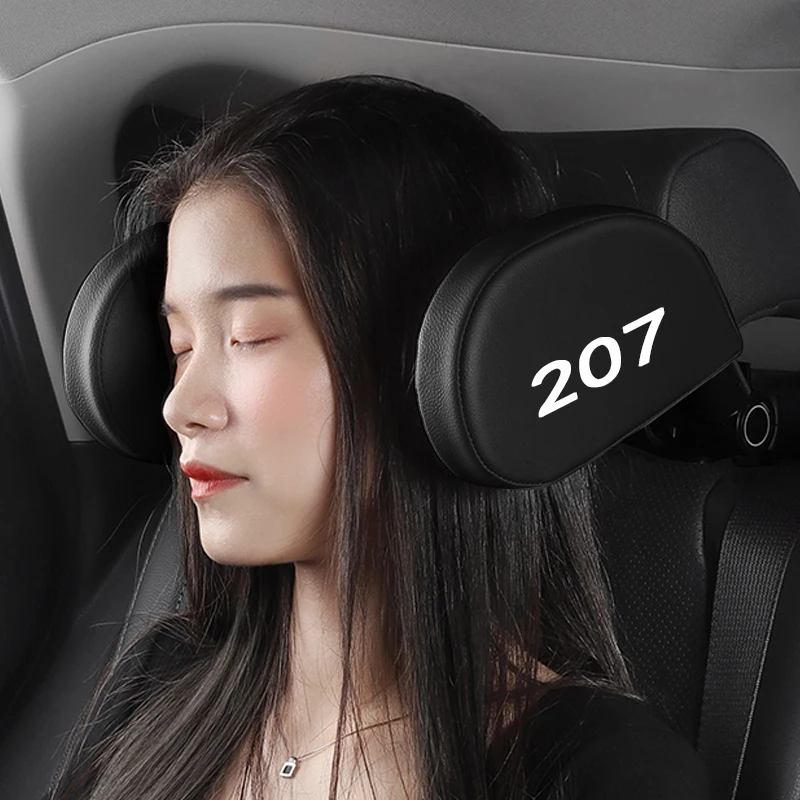 

Car Neck Headrest Pillow Accessories For Peugeot 206 207 208 301 307 308 406 407 408 508 2008 3008 5008 108 RCZ 607 4008 Rifter
