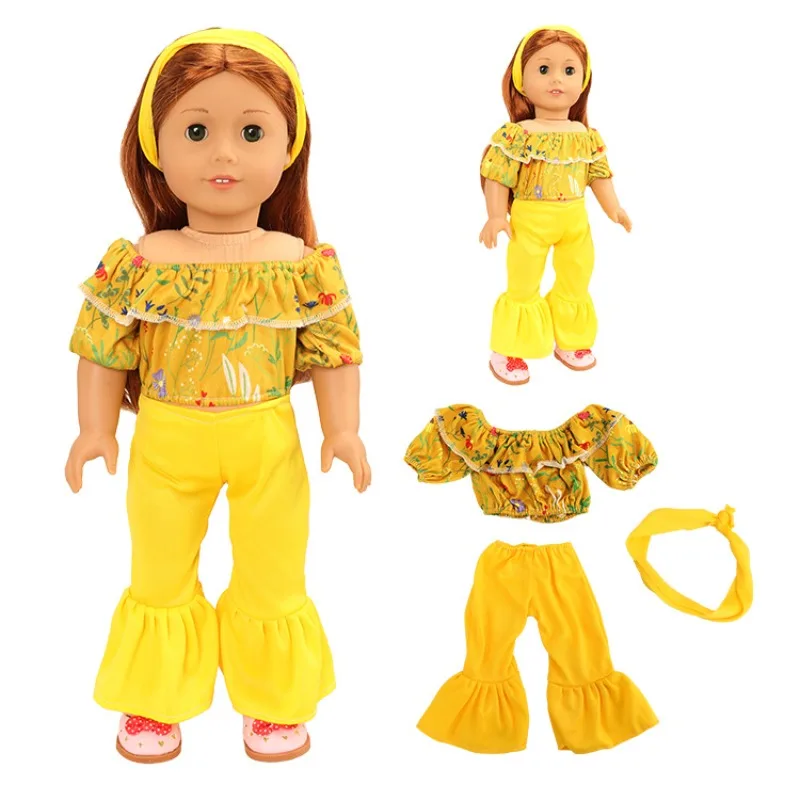

18 дюймовая Одежда для куклы принцессы для девочек, модные аксессуары для смены одежды, детская одежда