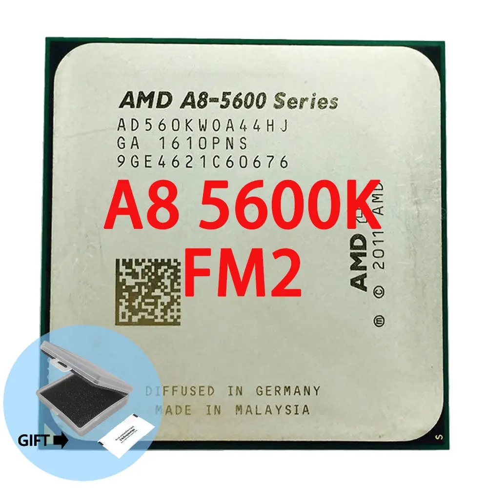 

AMD A8 5600K 5600 3.6GHz AD560KWOA44HJ 100W Processor HD 7560D Quad Core Socket FM2