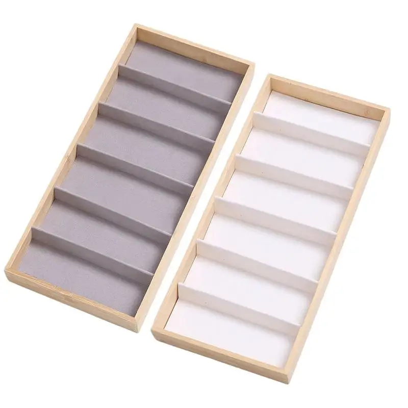 

Sunglasses Storage Organizer 6 Grids Wooden Eye Glass Organizer Tray Storage Eyeglass Holder Multiple Glasses Case Box Eyewear