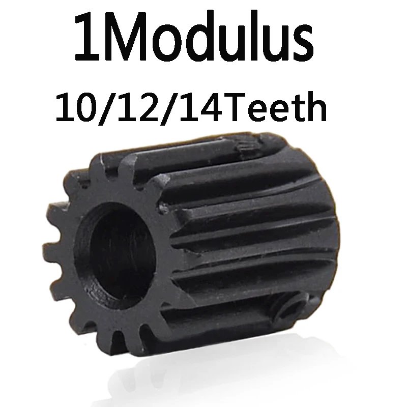 

2Pieces Spur Gear 1 Modulus 10/12/14 Teeth 1M10T Metal Motor Boss Gear Inner Hole 4/5mm 1M12T 1M14T