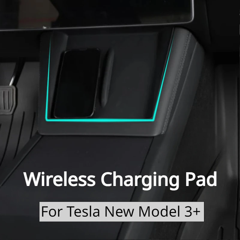 

Wireless Charging Pad for Tesla Model 3+ Silicone Non-Slip Mat Central Control Wireless Charger Pad New Model3 Accessories 2024