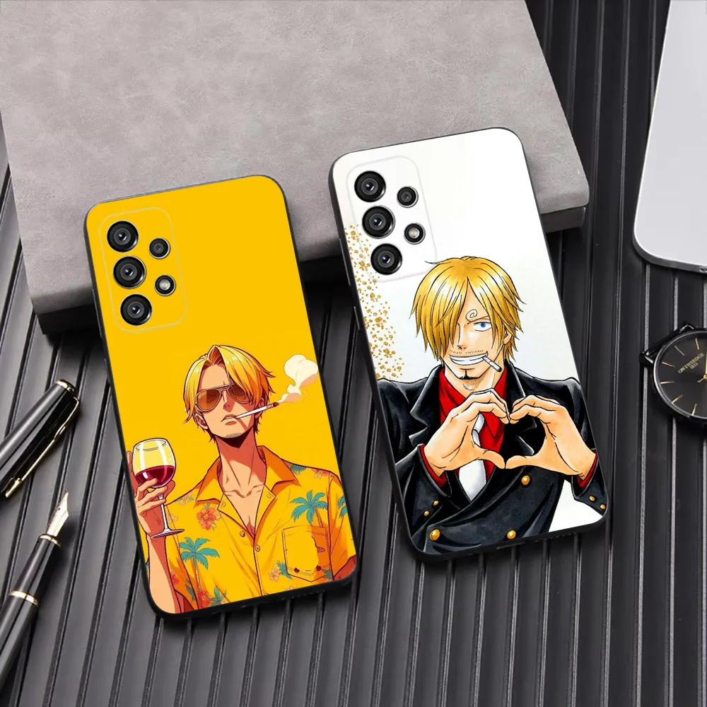 Цельный чехол для телефона Vinsmoke S-Sanji Samsung Galaxy A13 A21s A22 A31 A32 A52 A53 A71 A80 A91 Soft Black Shell