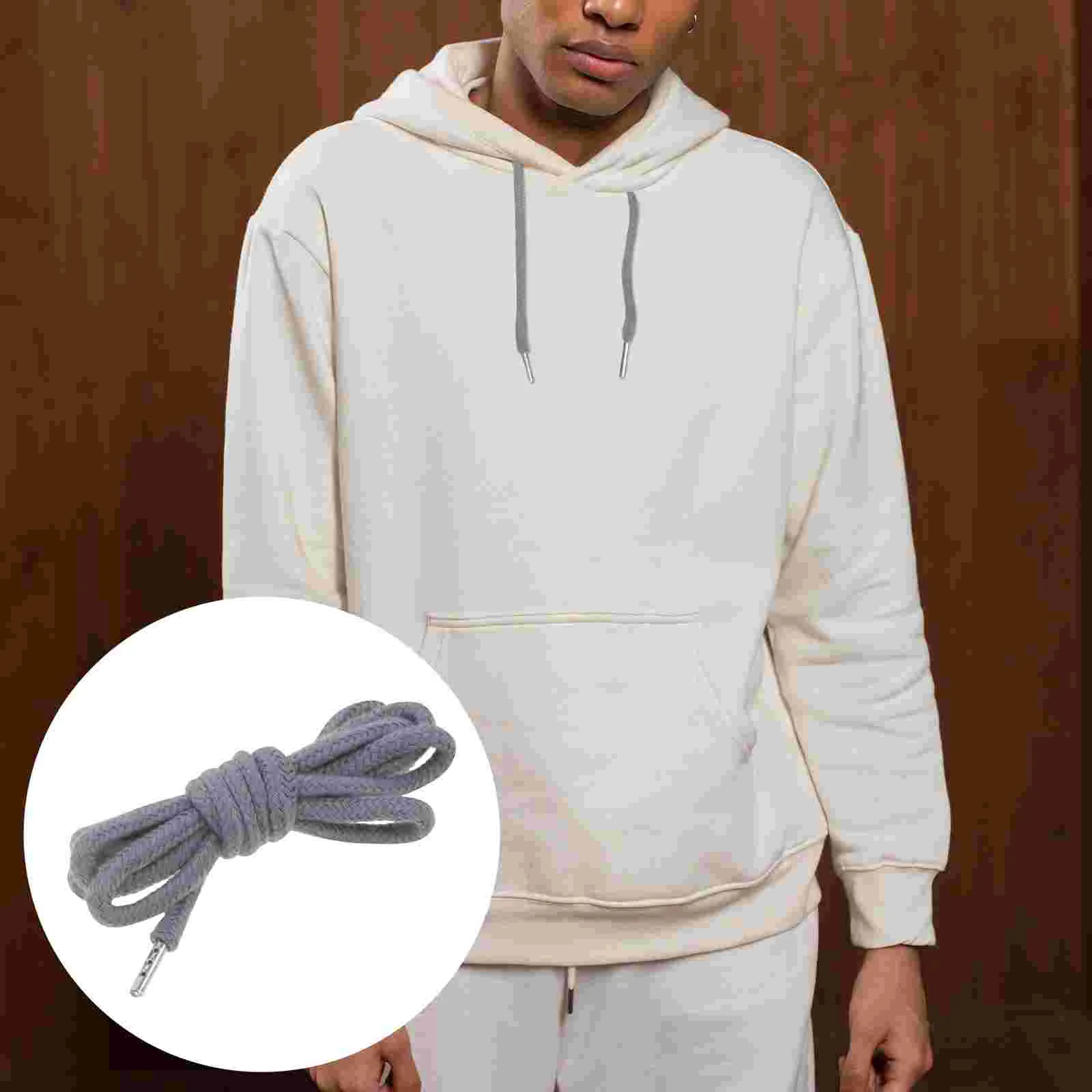 12 шт. толстовка с капюшоном на шнурке веревки толстовки эластичной металлической