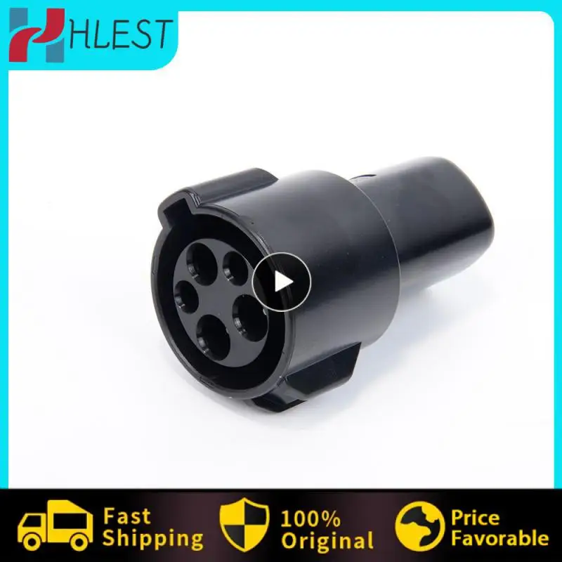 

Practical Ev Charger Adaptor For Electric Vehicle Charging Gun Connector Ev Charger Adapter Durable Charging Socket Portable 60a