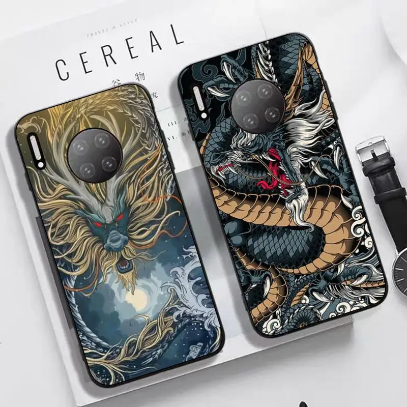 

dragon Phone Case For Huawei Nova 3I 3E mate20lite 20Pro 10lite Luxury funda case