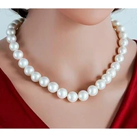 collier de perles blanches huge11 13mm s livraison gratuite d%c3%a9tails de bijoux nobles sur magnifique collier de per