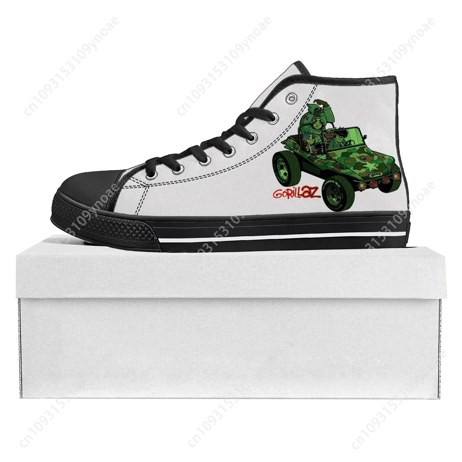 Gorillaz Virtual Rock Band модные высокие кроссовки высокого качества мужские женские