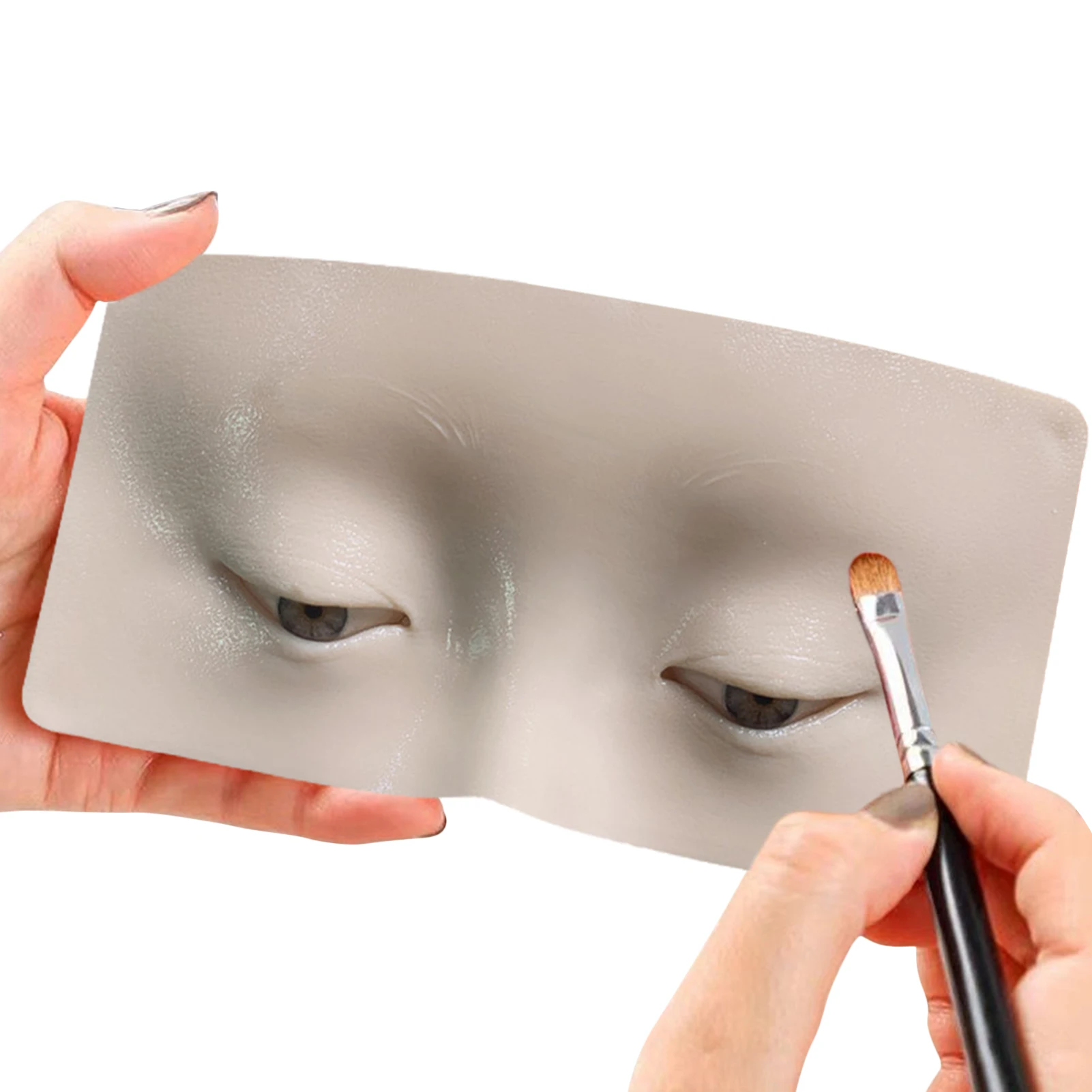 

Makeup Practice Board Silicone Eyeshadow Eyes Makeup Practice Face Board Realistic Bionic Skin Mannequin For Color Makeup Artist