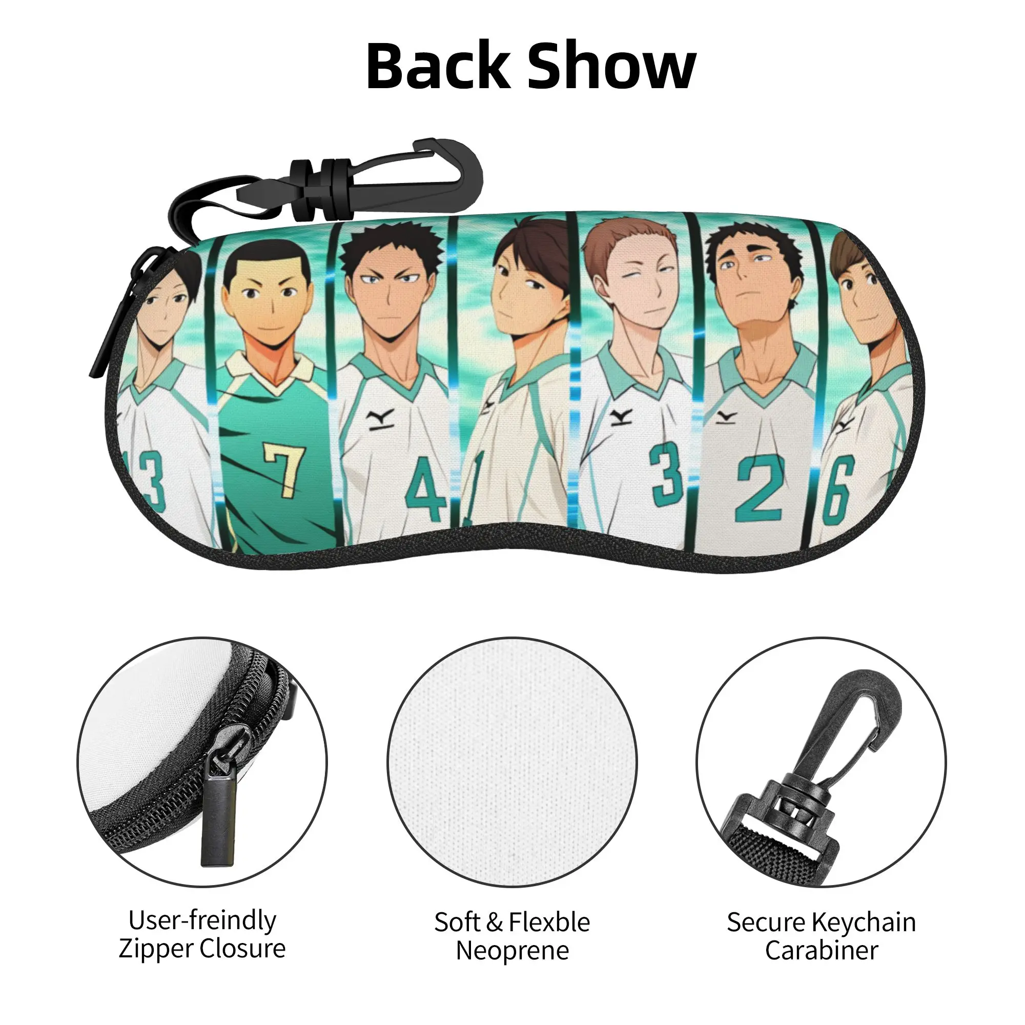 Фото Футляр для очков Issei Matsukawa Haikyuu Toru Oikawa, крутой футляр для очков Hajime Iwaizumi, футляр для солнцезащитных очков №1