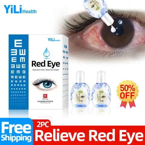 Капли для глаз с инфицированными красными глазами медицинские очищающие детоксикации удаление глазного яблока усталость зуд Здоровье Ухо...