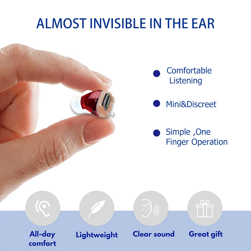 Hearing Aids Audifonos for Deafness/Elderly SA01 Magnetic Charging Mini Size Invisible Hearing Aid Ear Sound Amplifier