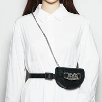daeyoten designer waist pack saddle shape bag fanny pack for women luxury female shoulder bag mini chain womens belt bag zm1280