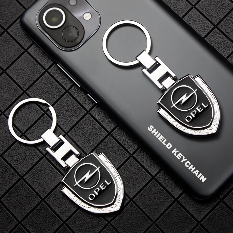 

Car Logo Keychain 3D Metal Shield Keyring Decoration Accessories Key Chain Gifts For Opel Insignia Sport Tourer OPC Mokka Cruze