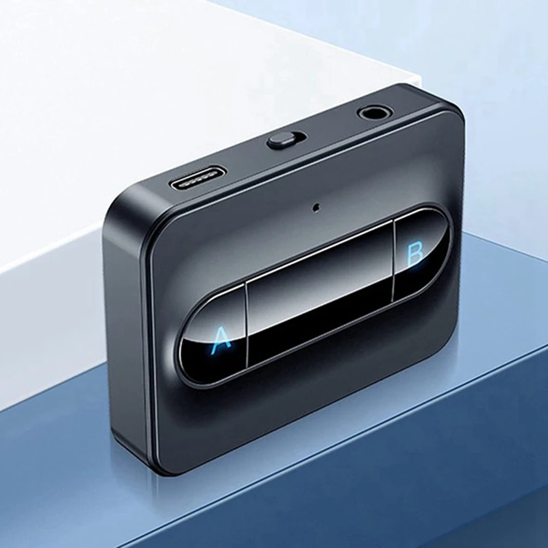 Bluetooth 5 0 аудио передатчик 3 мм AUX разъем USB ключ музыка портативный беспроводной