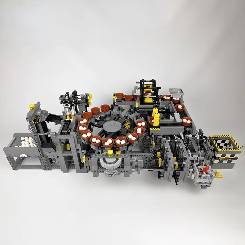 

Новая техническая шариковая фабрика Akiyuki, Автоматическая сортировка шариков, EV3 MOC, строительные блоки, кирпичи, модель «сделай сам», сборные...