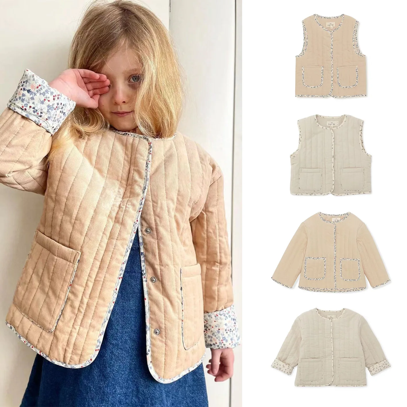 

Warm Coats Winter Baby Winter Kids Waistcoats Konges Vest Clothing 2022 Pocket Boy Fashion Children Outwear Girl Jacket