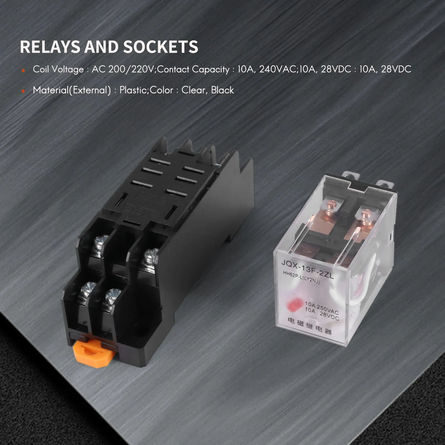 LY2NJ Φ 220V AC катушка DPDT Power Relay 8 Pin w PTF08A Socket