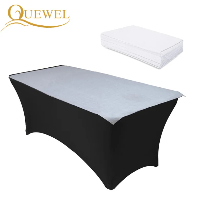 Eyelashes Bed Cover Beauty Sheets Elastic Table Stretchable Eyelash Extension Professional Cosmetic Salon Sheet with Hole Quewel images - 6