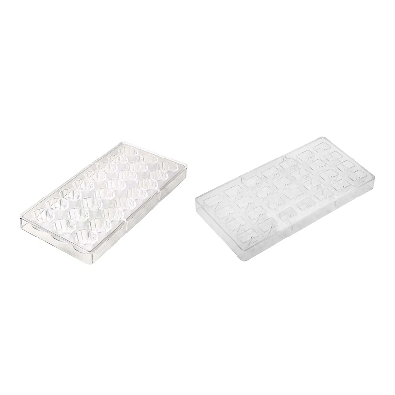 

Hot 2 Pcs Shell Shape Hard Chocolate Mold 3D Sea Shell Polycarbonate Clear Ice Jelly Candy Mould