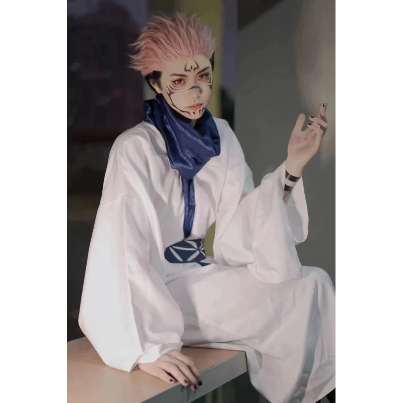 Костюм для косплея из аниме джутсу (Kaisen) парик японское кимоно ханьфу Женский