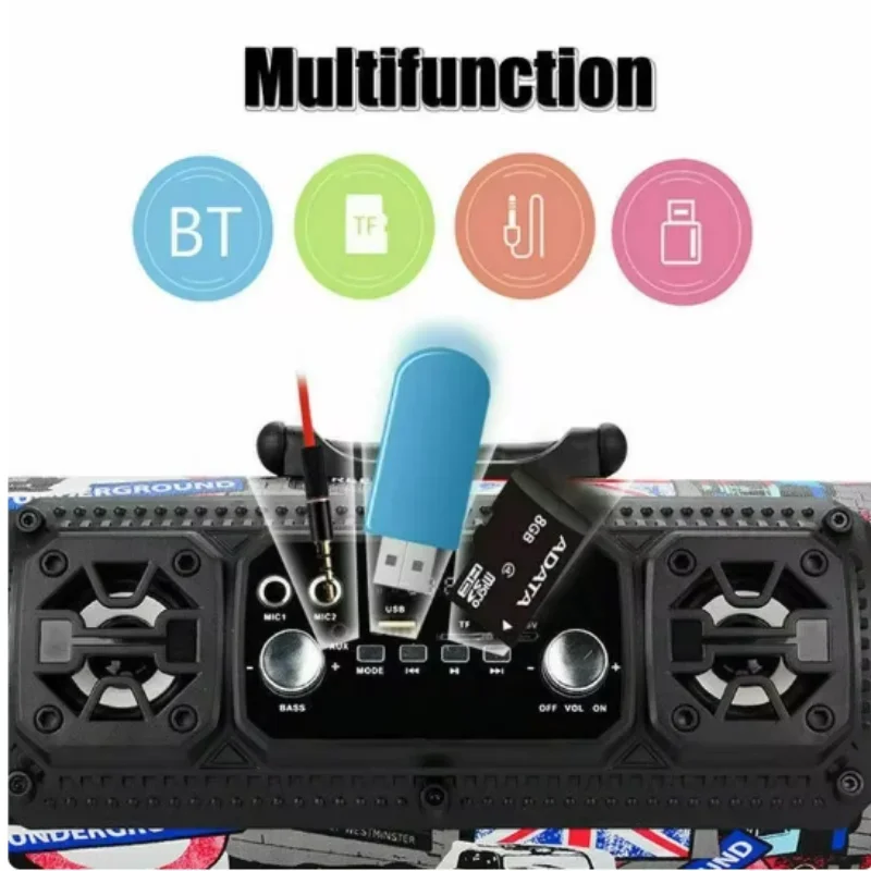 Bluetooth-динамик с FM-радио 20 Вт