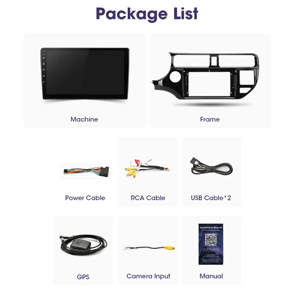 Автомагнитола 2 Din на Android 11 для KIA K3 RIO 2011-2014 мультимедийный видеоплеер с