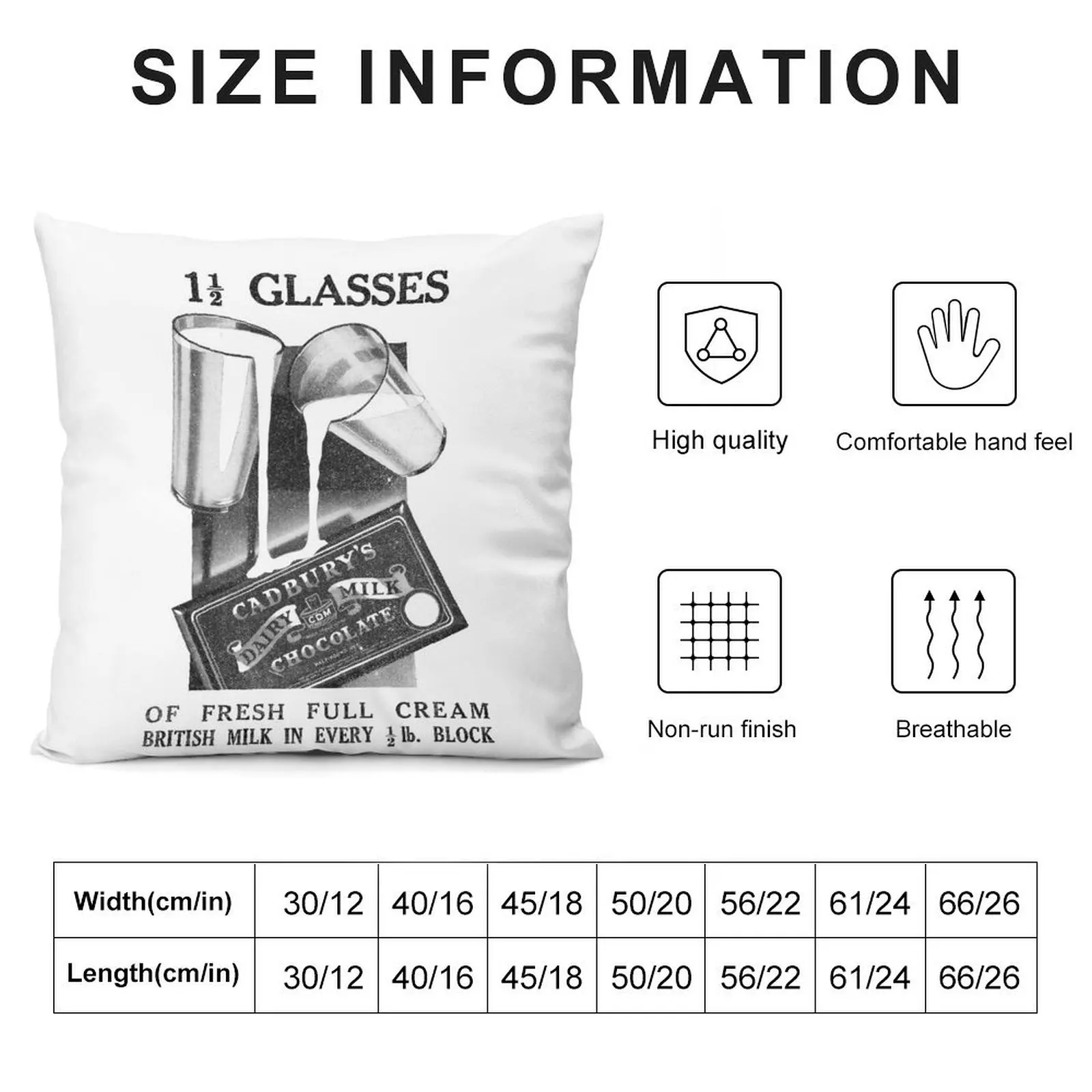 Cadbury's -молочно-молочный шоколад-1933 винтажная декоративная подушка для дивана