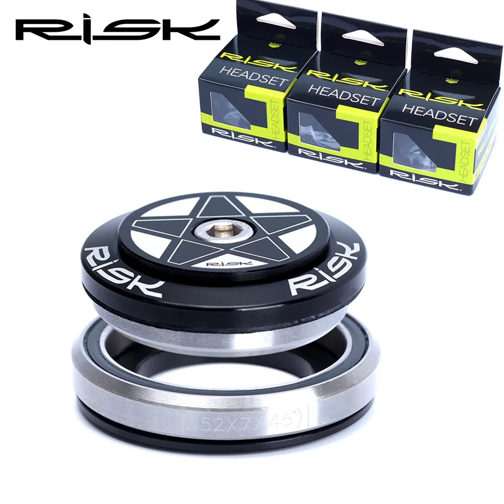 

RISK 41.8/42-52mm Bike Headset Built in Hide Bicycle Headset for Taper Head Tube With 28.6mm Straight Fork or 1.5inch Taper Fork