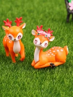 baby birthday deer cake topper fun toys for kids children girls little gifts cake decorating animal decoration cupcake toppers