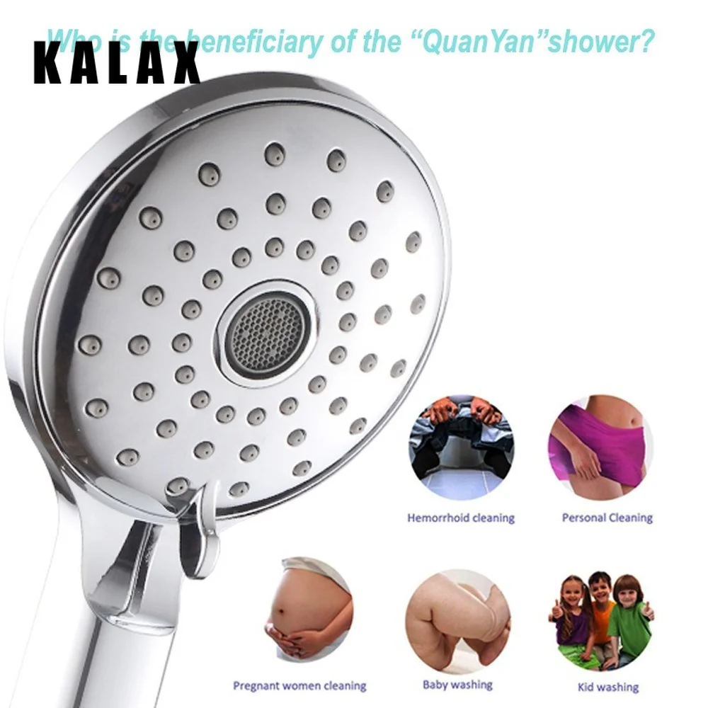 

ABS Handheld Shower Head Sprayer 2 Modes Water Saving Flow Rain High Pressure Spray Nozzle Bathroom Faucet Accessories