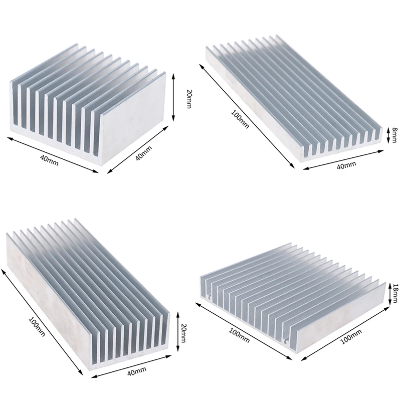 Aluminum Alloy Heatsink Cooling Pad For High Power LED IC Chip Cooler Radiator Heat Sink 4 sizes