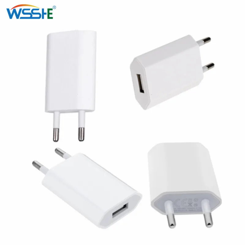 

5V 1A EU Plug USB Fast Charger Mobile Phone Wall Travel Power Adapter For iPhone 6 6s 7 Plus Samsung S7edge Xiaomi