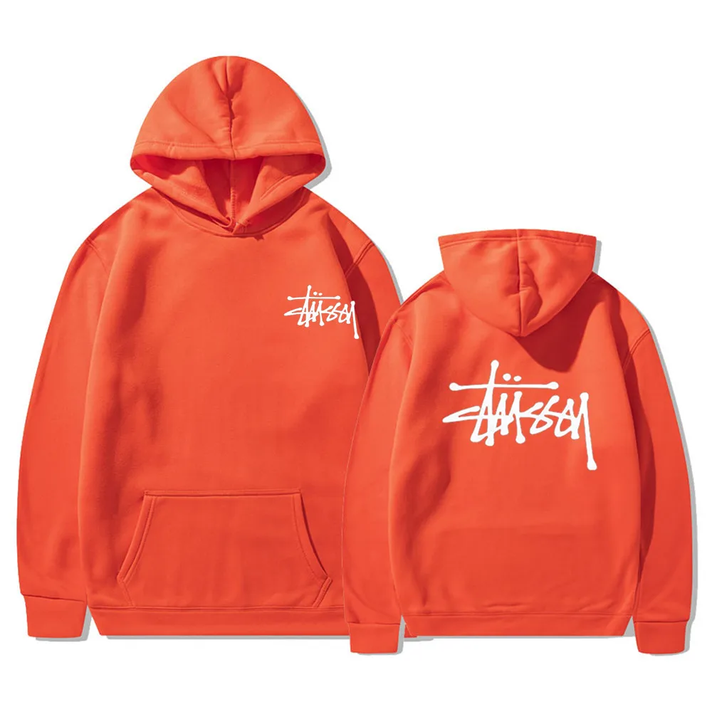 Stuttsey Printed Hoodie Men's Oversized Pullover Fashion Spring And Autumn Winter Hoodie Women's Loose Casual Street Sweatshirt
