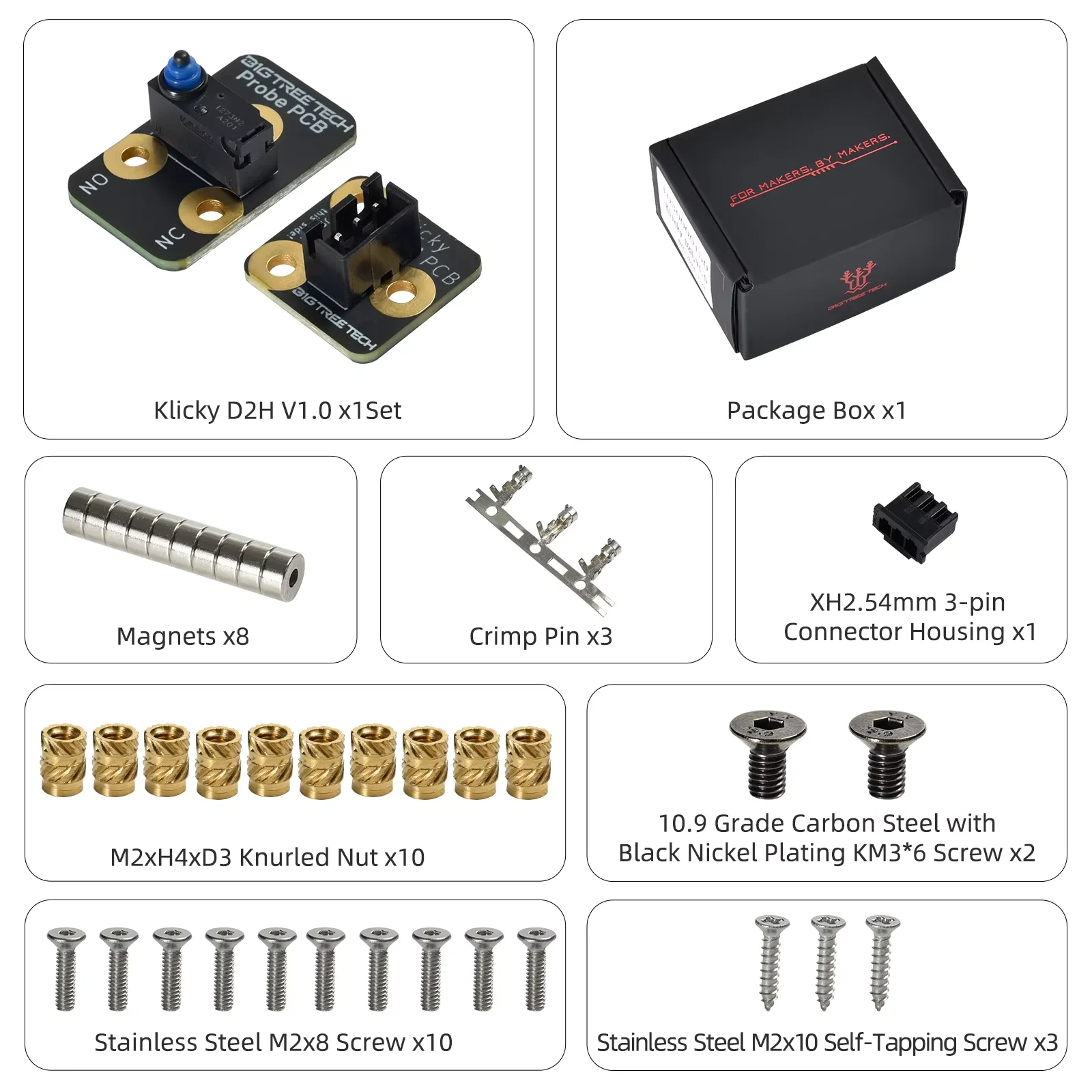 Комплект печатных плат BIGTREETECH Klicky Voron 2 4 Probe Auto D2H 3D-принтер DIY Z