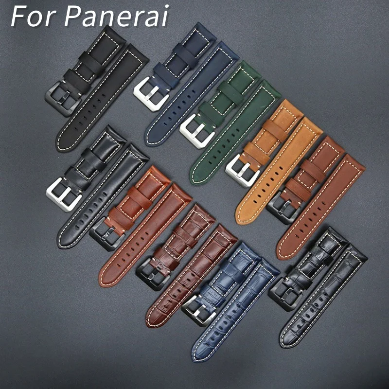 20 22 24 26 мм Высококачественный винтажный ремешок из коровьей кожи для мужских