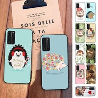 hedgehog phone case for huawei honor 10 i 8x c 5a 20 9 10 30 lite pro voew 10 20 v30