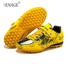 SENAGE Professional Children Soccer Shoes High Quality Soccer Sneakers Kids Turf Football Shoes Boys Training Futsal Sneakers