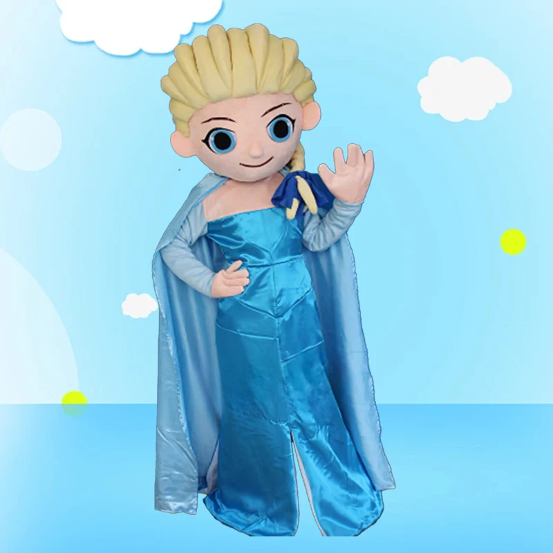 Косплей Эльза снежинки талисман костюм рекламная церемония искусственное