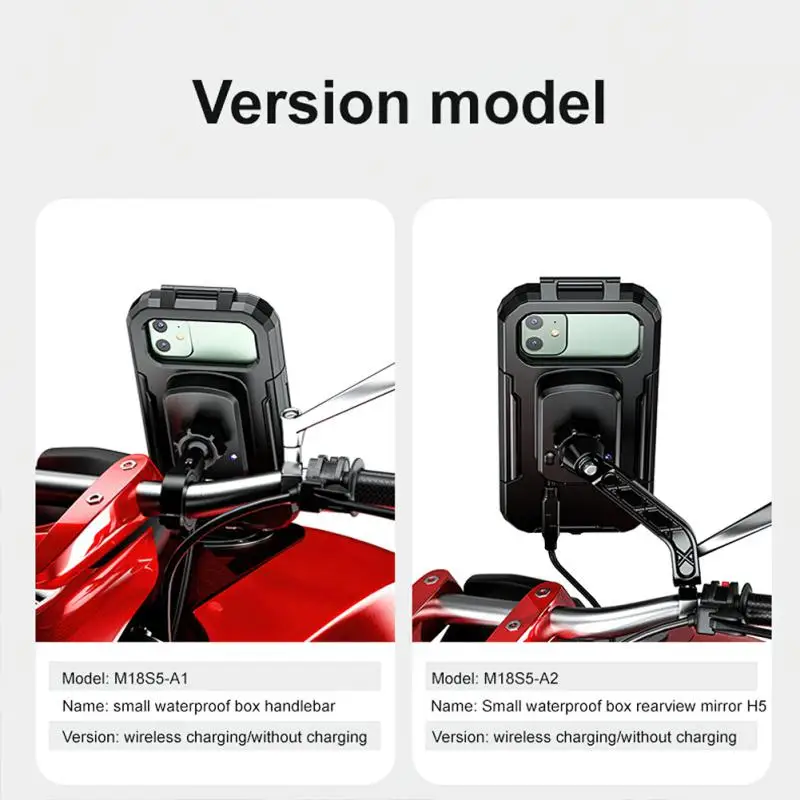 

General Waterproof Shell Mobile Phone Bracket Reserved Charging Port Mobile Phone Holder Universal Size Mobile Phone Support